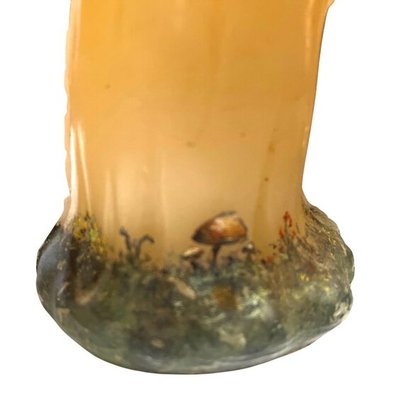 Vtg Lot of 3 '70 Mushroom Candles Hand Painted Hippie Decor - Picture 5 of 7